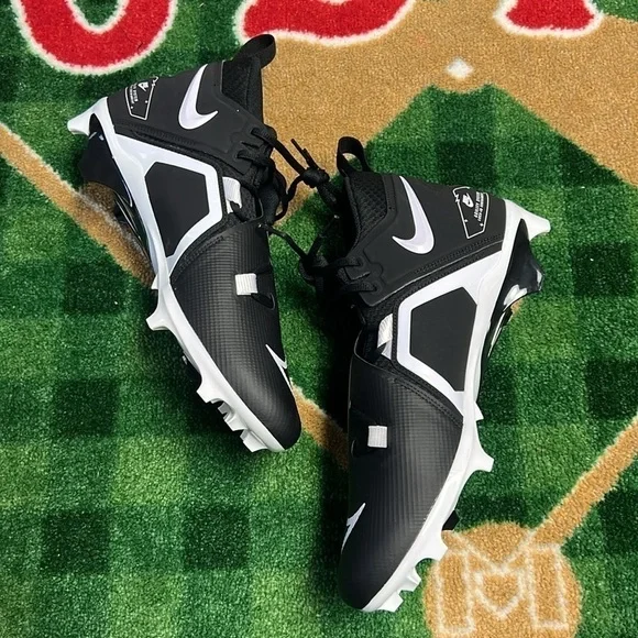 Nike Alpha Menace Pro 3 Mid Football Cleats Black CT6649-001 Size 12 - Picture 3 of 5